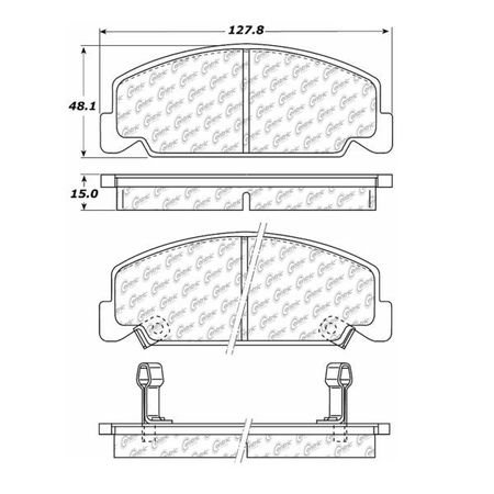 CENTRIC PARTS Hon, 103.02730 103.02730